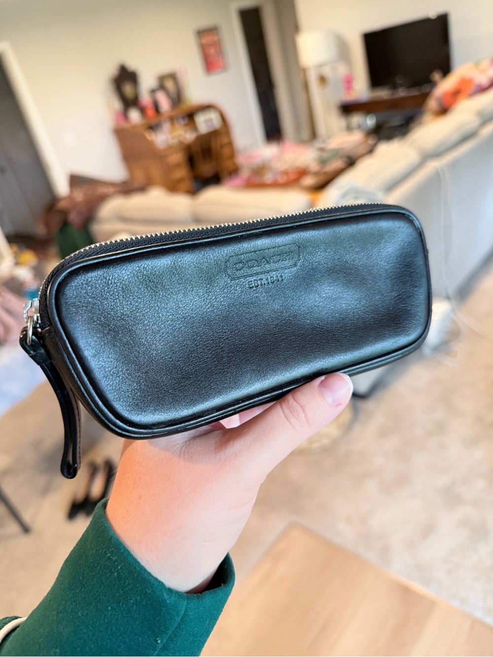 Coach Vintage Y2K Leather Glasses Case